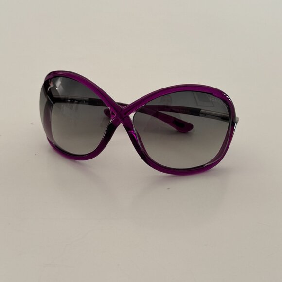 Tom Ford New TF9 Whitney 64mm PURPLE GRADIENT Oversized Women\'s Sunglasses NWB main image 14